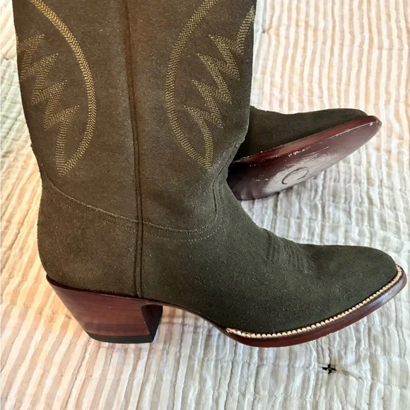 City Boots ‘Marathon’ in Green Suede - Size 9 - Picture 2 of 11